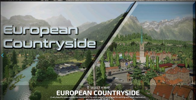 Карта European Countryside v1.1.0.0 для Farming Simulator 22 (1.8.x)