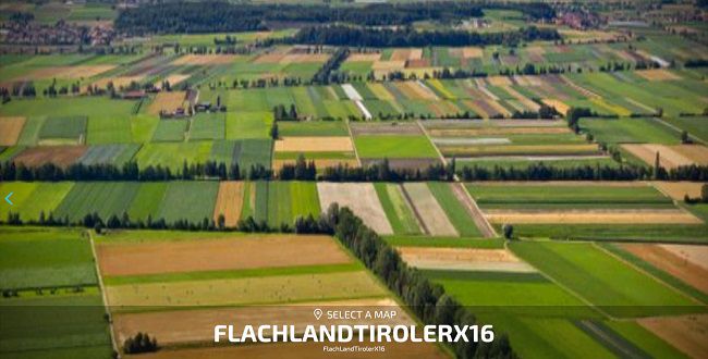 Карта Flach Land Tiroler X16 v1.0 для Farming Simulator 22 (1.4.x)