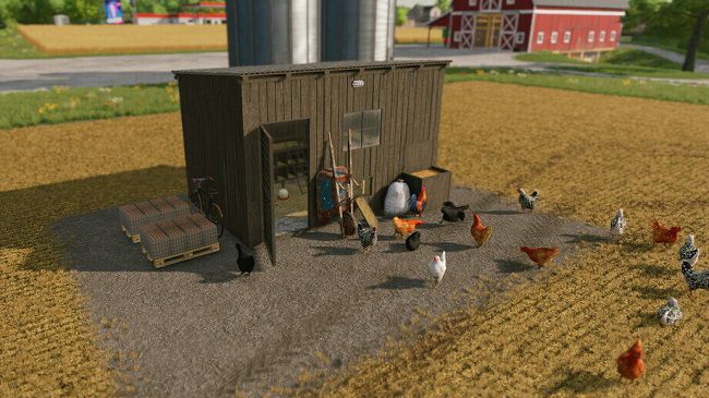 Small Chicken Coop 5x3 v1.0 для Farming Simulator 22 (1.5.x)