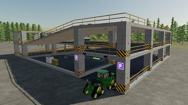 Three-level Parking v1.0.0.0 для Farming Simulator 22 (1.5.x)