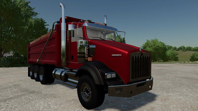 Kenworth T800 Dump Truck v1.0 Fix для Farming Simulator 22 (1.7.x)