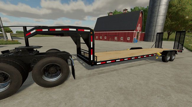 30' Flatbed Trailer v1.0 для Farming Simulator 22 (1.5.x)