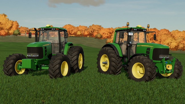 John Deere 6J v1.0 для Farming Simulator 22 (1.5.x)