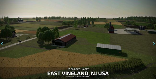 Карта East Vineland, NJ USA v1.3.0.3 для Farming Simulator 22 (1.11.x)