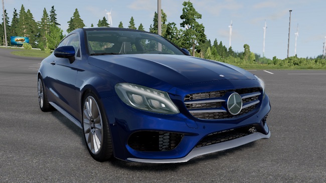 Mercedes-Benz C63 Coupe v1.0 для BeamNG.drive (0.25.x)