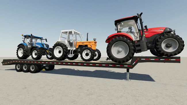 53' Dropdeck Trailer Pack With Autoload v1.0.0.3 для Farming Simulator 22 (1.8.x)