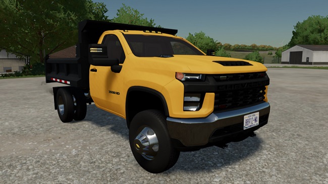 2020 Chevy 3500HD Single Cab Dump Truck v1.0 для Farming Simulator 22 (1.6.x)