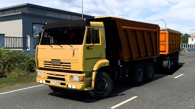 Камаз 6520 с Прицепом CZAP 83571 для Euro Truck Simulator 2 (1.45.x)