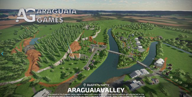 Карта Araguaia Valley v1.0.0.0 для Farming Simulator 22 (1.6.x)