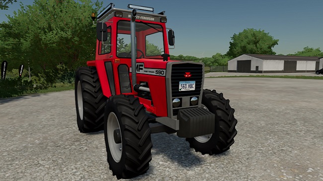 Massey Ferguson 590 v1.0.0.4 для Farming Simulator 22 (1.6.x)