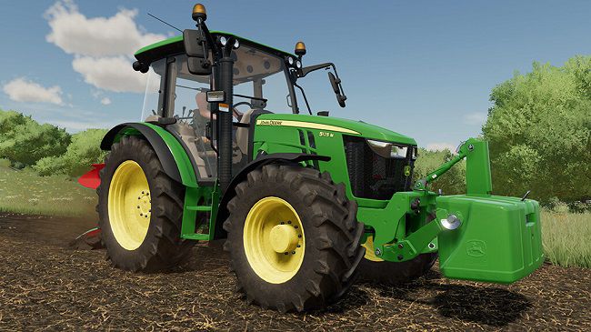 John Deere 5M Series v1.0.0.1 для Farming Simulator 22 (1.6.x)