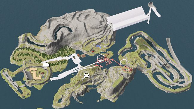Карта Carkour Adventure v1.1 для BeamNG.drive (0.25.x)
