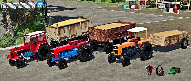 Old Pack Trailers Romania v1.0 для Farming Simulator 22 (1.6.x)