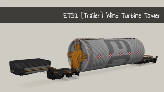 Wind Turbine Tower 2 v1.0 для Euro Truck Simulator 2 (1.45.x)