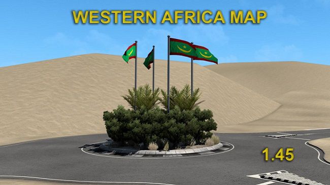 Карта West Africa v1.0 для Euro Truck Simulator 2 (1.45.x)