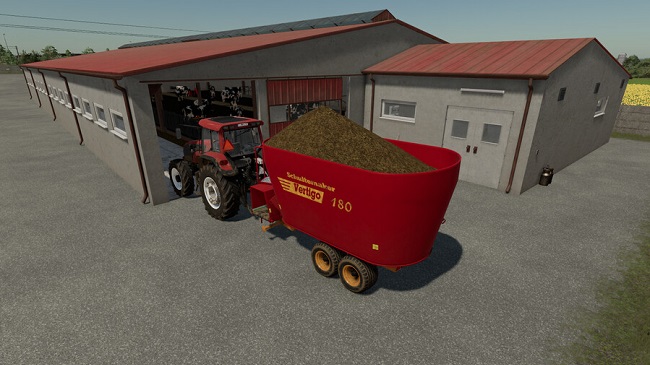Modern Cow Barn And Garage Pack v1.0 для Farming Simulator 22 (1.6.x)