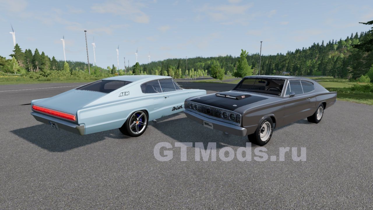 Dodge Charger 66/67 with I6/V8/V10 v1.0 для BeamNG.drive (0.27.x) » Моды  для игр про автомобили от GTMods.ru