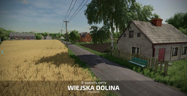 Карта Wiejska Dolina v2.0 для Farming Simulator 22 (1.8.x)