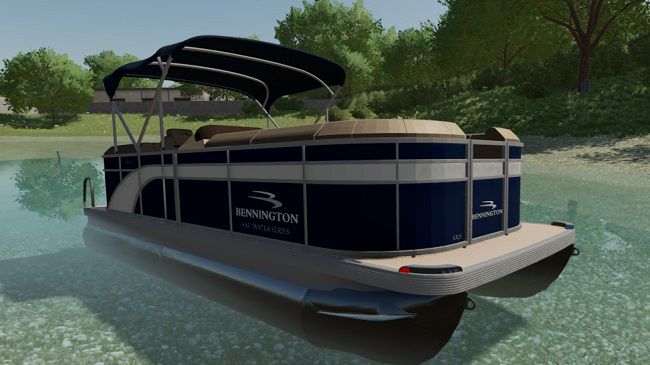 Bennington Pontoon Boat v2.0 для Farming Simulator 22 (1.7.x)