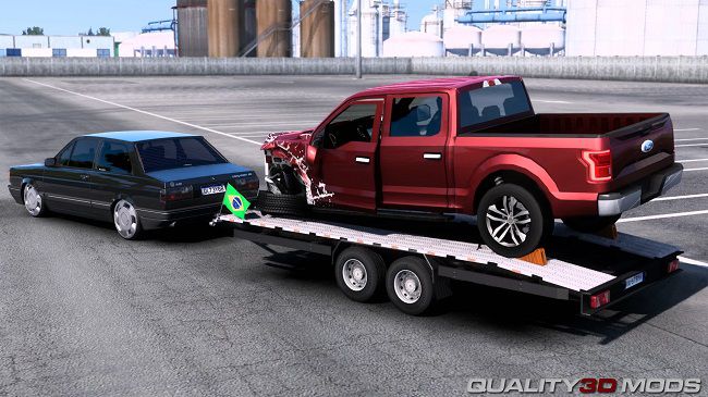 Pack Ownable Trailers for Cars v1.1 для Euro Truck Simulator 2 (1.46.x)