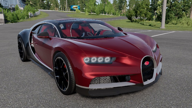 Bugatti Chiron/SS/Pur Sport/Sport 110 v1.0 для BeamNG.drive (0.25.x)