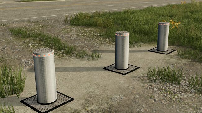 Hydraulic Bollards v1.0 для Farming Simulator 22 (1.7.x)