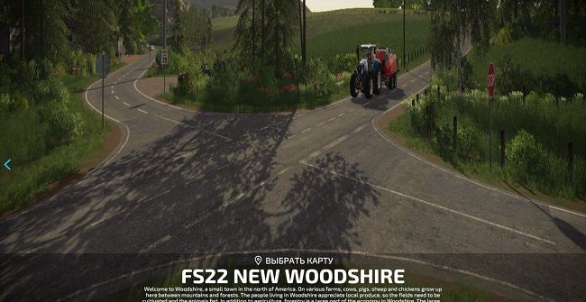 Карта New Woodshire 22 v2.0.2 для Farming Simulator 22 (1.7.x)