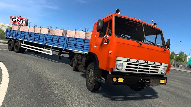 КамАЗ 5410 Modified OQ37 + Прицепы v1.0 для Euro Truck Simulator 2 (1.47.x)