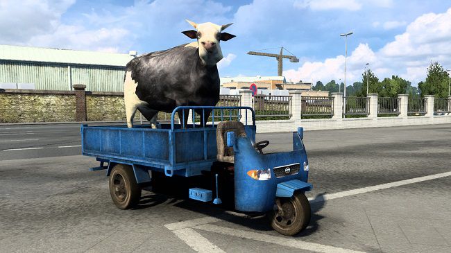 Grab Tractors and Tricycle v1.0 для Euro Truck Simulator 2 (1.45.x)