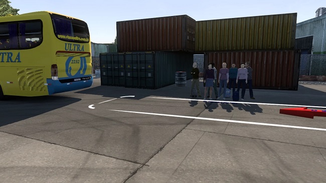 Passenger mod for Bus and Cars для Euro Truck Simulator 2 (1.45.x)