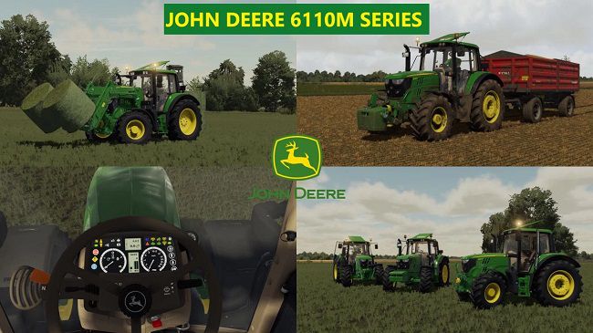 John Deere 6110M Series v1.0.0.1 для Farming Simulator 22 (1.8.x)