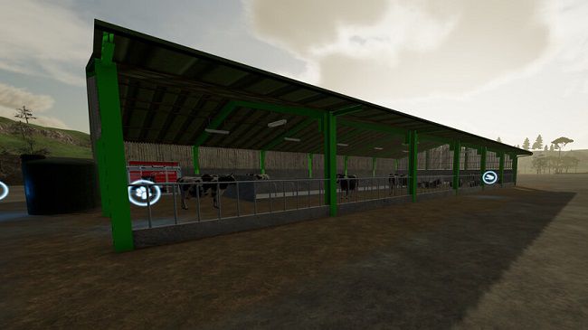 Winter Cow Barn v1.1 для Farming Simulator 22 (1.8.x)