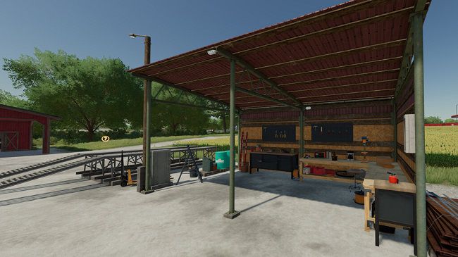 Old Shed With Workshop Trigger v1.0 для Farming Simulator 22 (1.7.x)