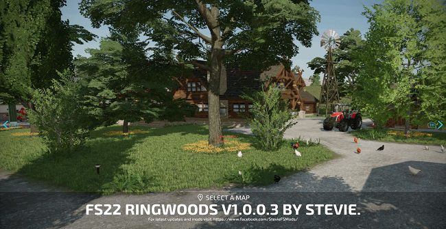 Карта Ringwoods v1.0.0.4 Update для Farming Simulator 22 (1.8.x)