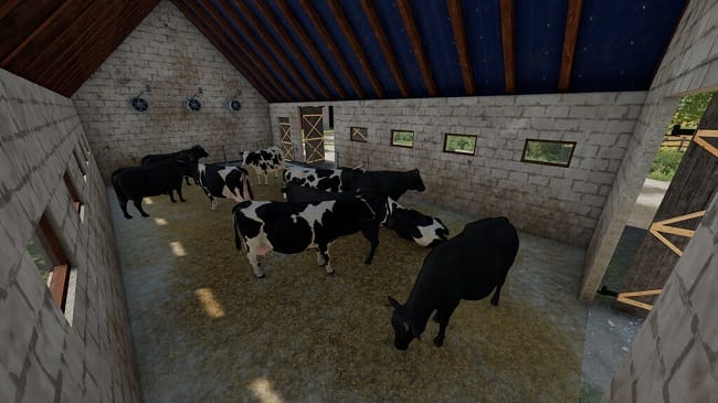 Cow Barn v2.0 для Farming Simulator 22 (1.8.x)