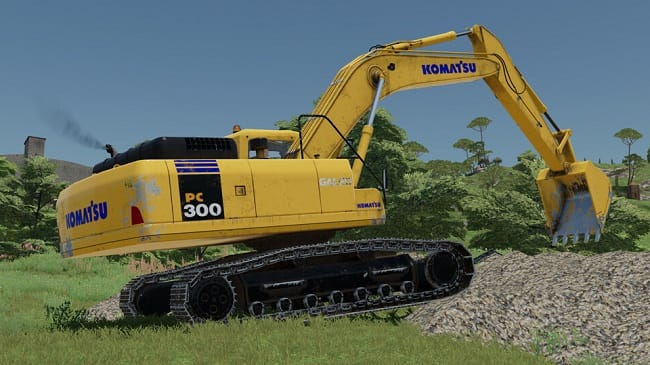 Komatsu PC300 v1.0.0.0 для Farming Simulator 22 (1.8.x)