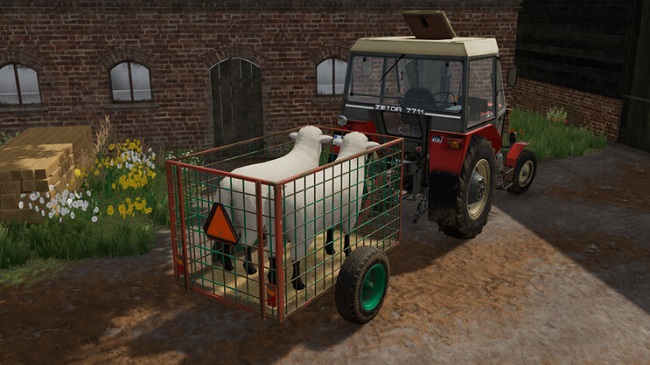 Old Cattle Trailer v1.0 для Farming Simulator 22 (1.8.x)