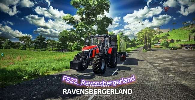 Карта Ravensbergerland v1.1 для Farming Simulator 22 (1.8.x)