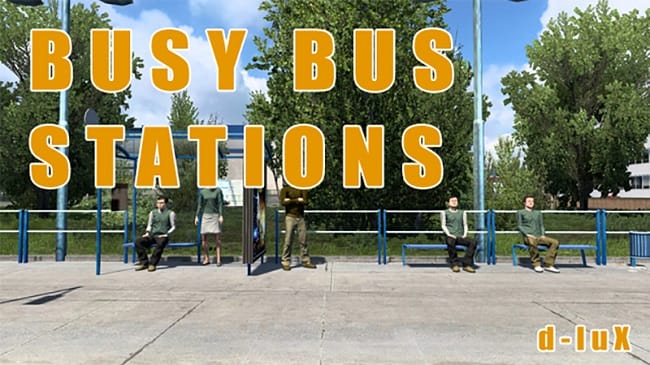 Busy Bus Station v1.0 для Euro Truck Simulator 2 (1.46.x)