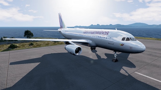 Airbus A319 Germanwings v1.0 для BeamNG.drive (0.26.x)