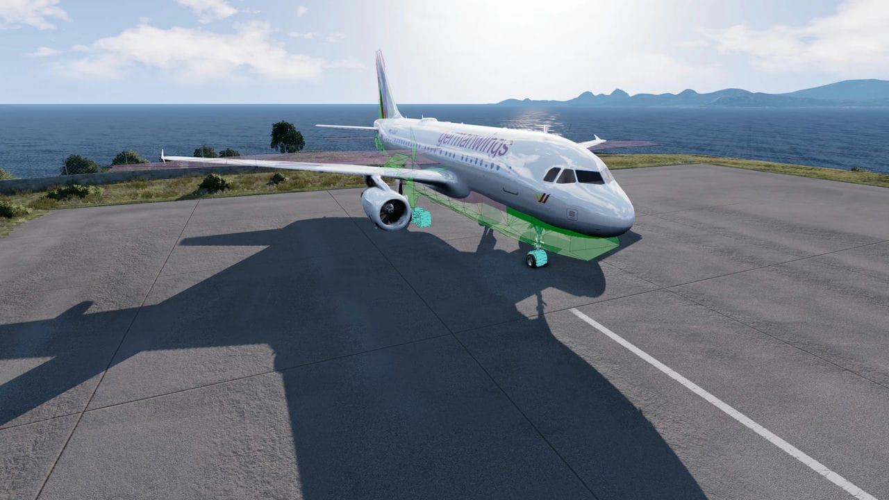 Airbus A319 Germanwings v1.0 для BeamNG.drive (0.26.x) » Моды для игр про  автомобили от GTMods.ru