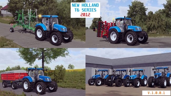 New Holland T6 OLD GEN v1.0.0.1 для Farming Simulator 22 (1.8.x)