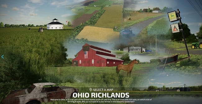 Карта Ohio Richlands v1.0 для Farming Simulator 22 (1.8.x)