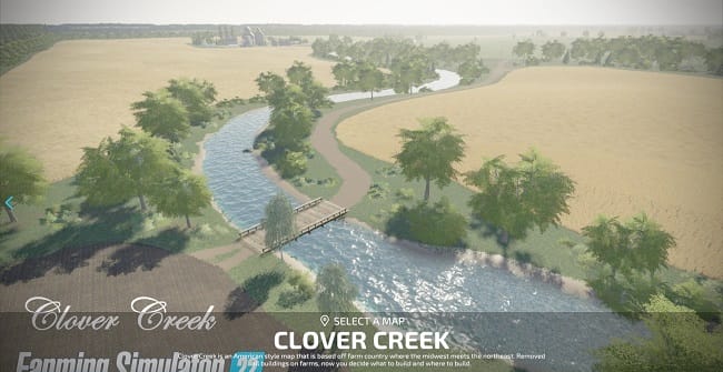 Карта Clover Creek v1.0.0.0 для Farming Simulator 22 (1.8.x)