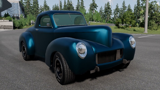 1940s Willys Coupe v1.0 для BeamNG.drive (0.27.x)