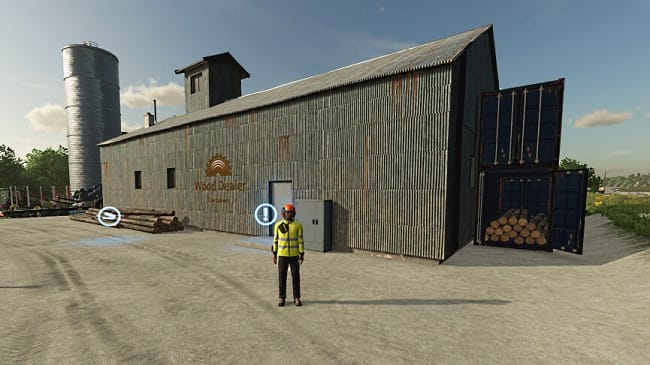 Wood Distributor For Containers v1.0 для Farming Simulator 22 (1.8.x)