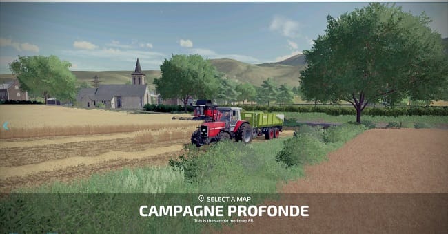 Карта Campagne Profonde v1.1 для Farming Simulator 22 (1.8.x)