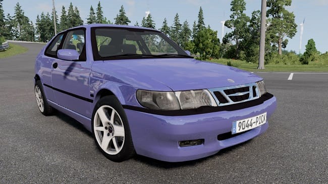 1999 Saab 9-3 Coupe v1.0 для BeamNG.drive (0.27.x)