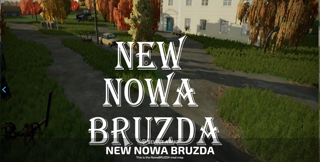 Карта New Nowa Bruzda v1.0 для Farming Simulator 22 (1.8.x)