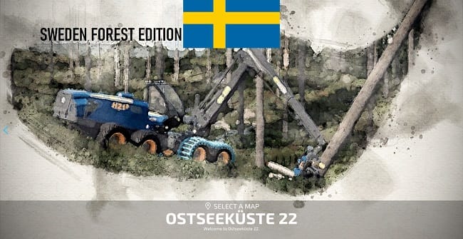 Карта Sweden Forest Edition v1.0v для Farming Simulator 22 (1.8.x)